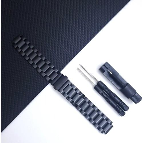 For Garmin Forerunner Metal Stainless Steel Strap 220 230 235 630 620 735XT / Approach S20 S5 S6 Watch Band Bracelet With Tool