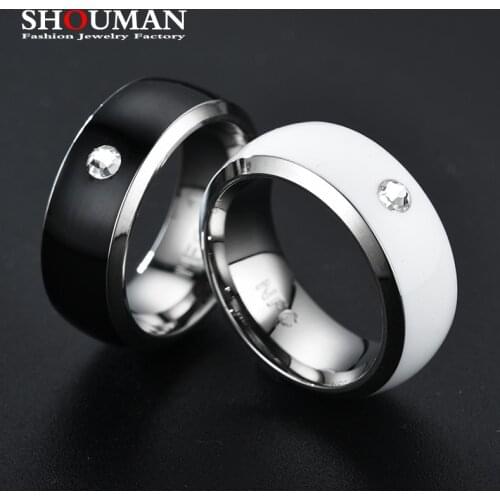 SHOUMAN NFC Multifunctional Ring Intelligent Wearable Connect Android Phone Equipment Waterproof Smart Technology Jewelry