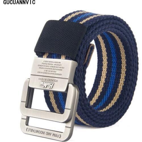 Alloy Double Buckle mens Belt Military Equipment Tactical Belt Man Thicken Canvas Belts for Men Waistband High Quality Canvas