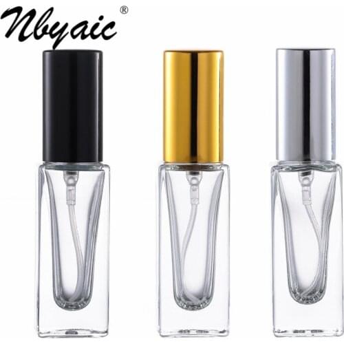 Nbyaic 100pcs 10ml perfume dispenser empty perfume bottle 5ml portable artifact high-end glass spray bottle sample dispenser