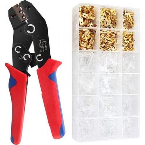SN-48B Crimping Tool 600pcs 4.8/6.3 Plug Terminal Crimper Crimping Pliers Wire 0.5-1.5mm Hand Tool Dropshipping