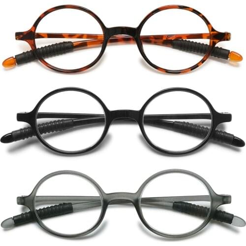 MAGIMODAC 1pcs TR90 Reading Glasses Women Men Round Retro High Quality Presbyopic Eyeglasses Eyewear 1.25 1.75 2.25 2.75 3.25