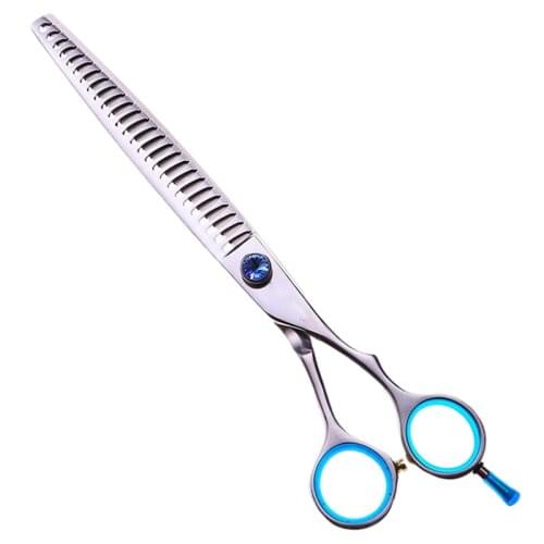 8 Inches Stainless Steel Dog Scissors Straight Pet Thinning Hair Cutting Barber Scissor