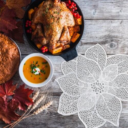 Pastoral Classical Milk Shreds Crochet Exquisite Placemat Bedroom Coaster Fruit Dessert Cup Table Mat Sofa Armrest Cover Cloth