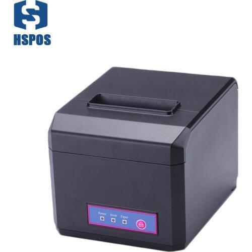 Pos 80mm thermal receipt printer with auto cutter serial port quality kichen bill printing machine high speed also support 58mm