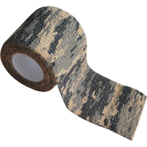 24 Rolls ACU Camouflage Stretch Bandage Cohesive Tape Outdoor Tactical Camping Hunting Camouflage Tape For Gun Cloths Strap