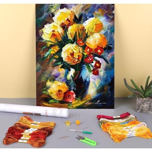 Symbol My Love Pre-Printed 11CT Cross-Stitch Complete Kit DIY Embroidery DMC Threads Painting Handiwork Hobby Sewing Mulina