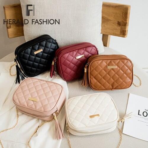 Tassel Small Crossbody Bag For Women 2021 Trend Lingge Embroidery Camera Female Shoulder Bag Fashion Chain Ladies Messenger Bags