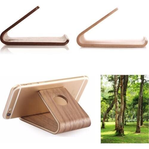 Universal Wooden Bracket Tablet Portable Phone Bamboo Holder Wood For Samsung For Iphone HuaWei Stand V5C9
