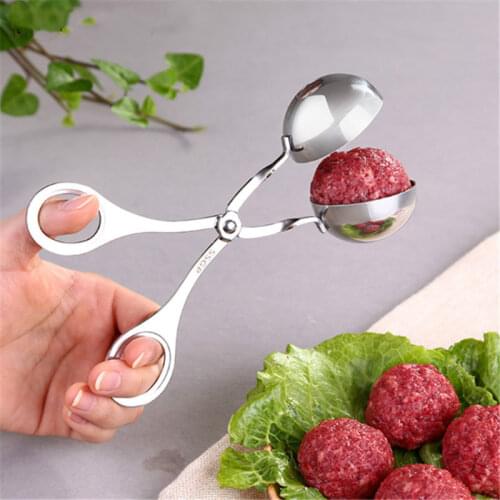 1Pc Stainless Steel Meatball Machine Mould Small Accessories Food Kitchen Clip Kitchen Fish Accessories Ball Meatball Making