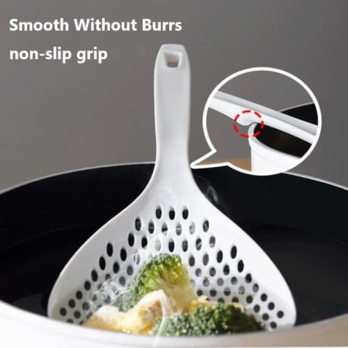 1PC Large Colander Strainers Spoon Kitchen Colander To Fish Dumpling Spoon Ladle Anti-scald Skimmer Strainer Fry Food Mesh