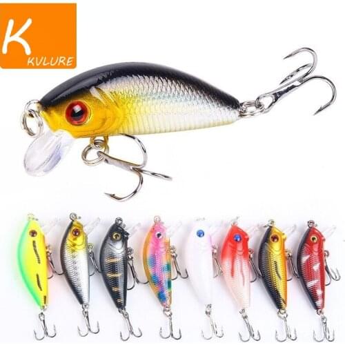 1PCS Minnow Fishing Lure 50mm4.2g Topwater Hard Bait Wobbler Jig Bait Crankbait Carp Striped bass Pesca Fishing tackle SwimBait
