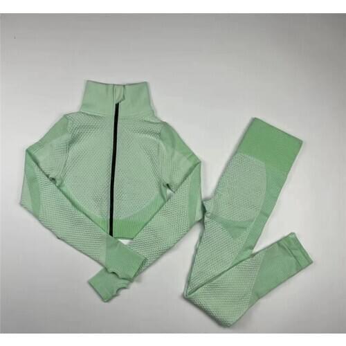 12 Colors Tracksuit Women Yoga Set Workout Clothes Long Sleeve Crop Top Running Leggings Fitness Gym Clothing Sport Suit