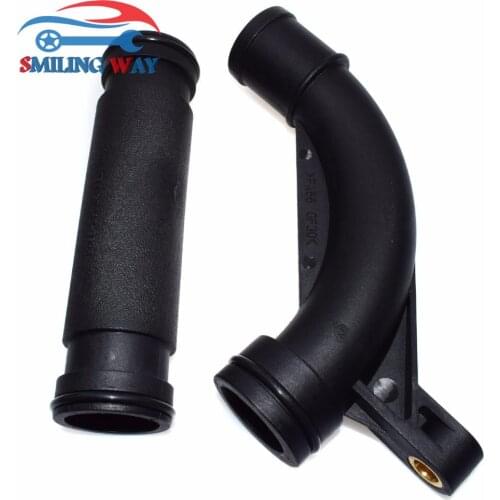 2PCS Engine Coolant Thermostat Pipe Hose Connector For Land Rover For MG ZS, ZT, ZT-T Rover 45 75 825 OE#PEP103270 PEP101970