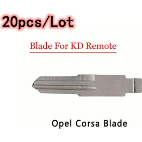 20pcs automotive KD remote blade Uncut Flip KD Remote Key Blade Type for Opel Corsa