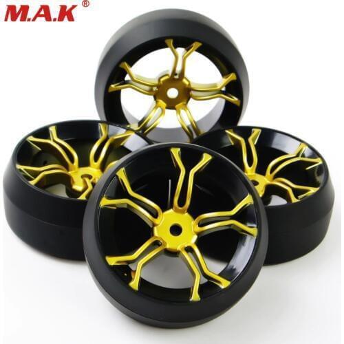 4PCS 1:10 MPNKG+PP0369 RC Car Hard Speed Drift 0 Degree Tires Tyre Wheel Rims MPNKG For HPI Car Model