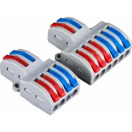 5/10 PCS SPL 62/42 Quick Splitter plug-in electric Multiple wire connector Universal Compact wiring connectors terminal block
