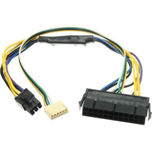 ATX PSU Power Cable 24P to 6P for HP Z220 Z230 SFF Mainboard server Workstation Black