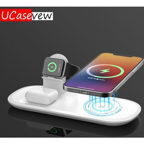 Wireless Charger 3 in 1 Multi Mobile Phone Charge Pad For Huawei iPhone 12 11 Airpods Pro watch 6 5 4 Fast Charger Stand Holder