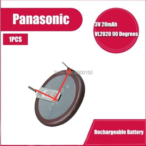 100% Original VL2020 Car Key Fobs With Legs 90 degrees Rechargeable For PANASONIC Button Battery