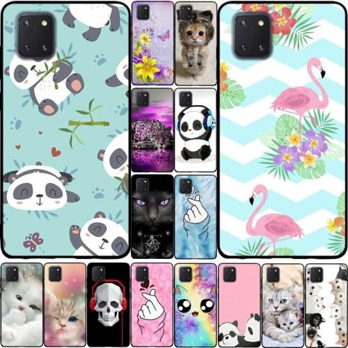 For Samsung Galaxy Note10 Lite Case Cover SM-N770F/DS Silicone Soft TPU Cartoon Pattern Back Cover For Samsung Galaxy A81 Case