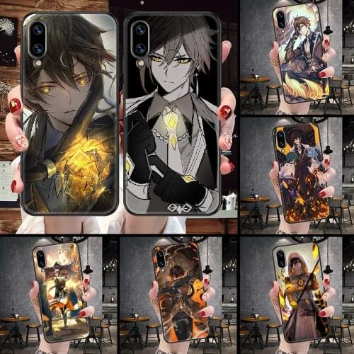 Zhong li Genshin impact Phone Case For Huawei Honor 6A 7A 7C 8A 8X 8 9 9X 10 10i 20 Lite Pro black soft funda trend cell cover