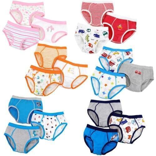 Childrens Cotton Underwear Mens and Womens Comfortable Triangle Underwear Baby 3-8 Years Old Triangle Shorts underwear A