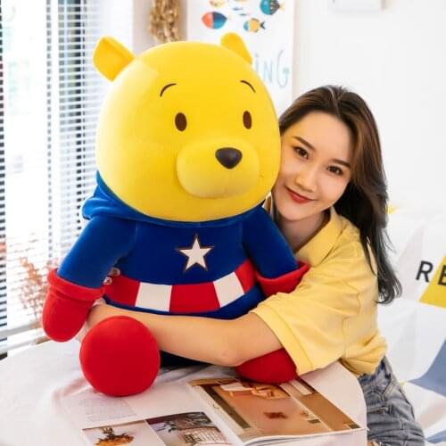 Disney Winnie the Pooh Doll Union Cute Kawaii Plush Toys Boys and Girls Childrens Toys Birthday Gifts