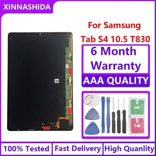 For Samsung Galaxy Tab S4 10.5 T830 T835 100% Tested LCD Display with Touch Screen Digitizer Sensors Full Assembly Panel 10.5"