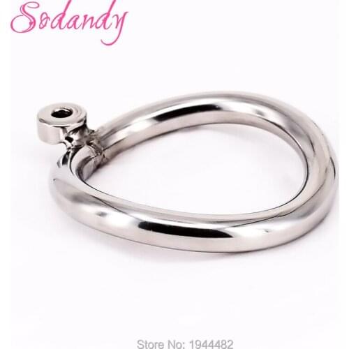 Stainless Steel Cock Rings Metal Penis Ring Cock Cage Chastity Belt Bondage Gear For Men BDSM Toys Male Chastity Cage Accessorie