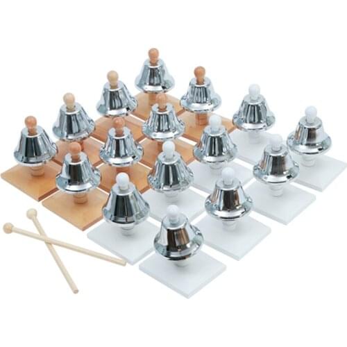 Montessori Bells Pitch Clock Montessori Sensorial Materials Auditory Sense Exercises Preschool Early Educational Toys for 3.5