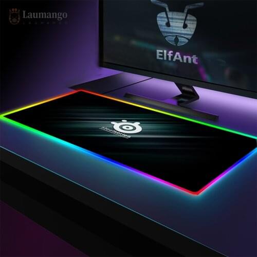 Mouse pad SteelSeries kawaii Anime RGB Cute Girl Mouse Pad XXL Laptop Office PC Gaming Accessories LED Gaming Mouse Pad Mat