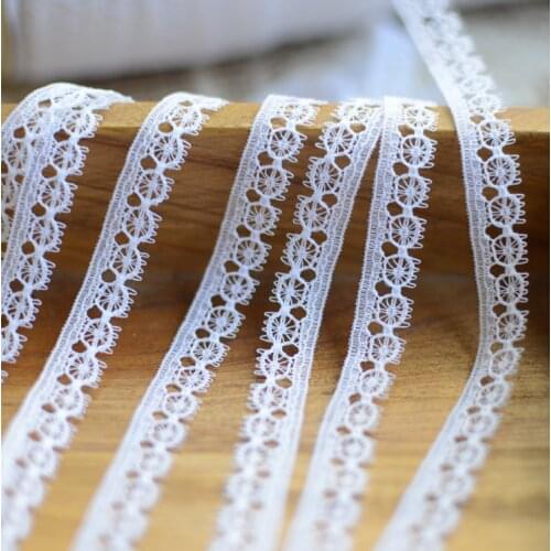 3 Meters Beautiful Cute DIY Trims Water Soluble Lace Ribbon Wedding Bride Dress Sewing Craft Lace Trim 3.5cm Width