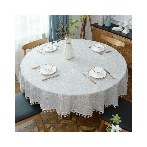 Plaid small fresh round tablecloth living room small coffee table round tablecloth home dining tablecloth