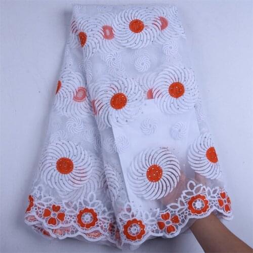 2019 High Quality Milk Silk Lace Fabric Embroidered Nigerian French Tulle Lace Fabric Latest African Lace Fabric For DressF1569