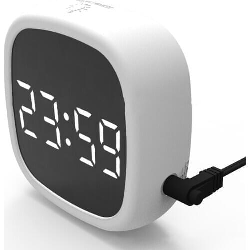 Travel Mini Alarm Clock Digital Dimmable Magnetic LED Alarm Clock With Sound Control For Home Dorm Digital Snooze Alarm Clock