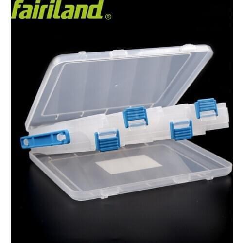 Multifunctional Fishing Tackle Box 12 Compartments DOUBLE Side Lure Bait Boxes Transparent Bait Hook Organizer