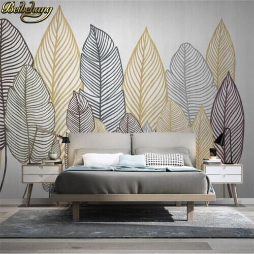 Beibehang Custom Modern wallpapers for living room Blackboard Background Plant leaves Mural Wallpaper home Decor 3D Wall Paper