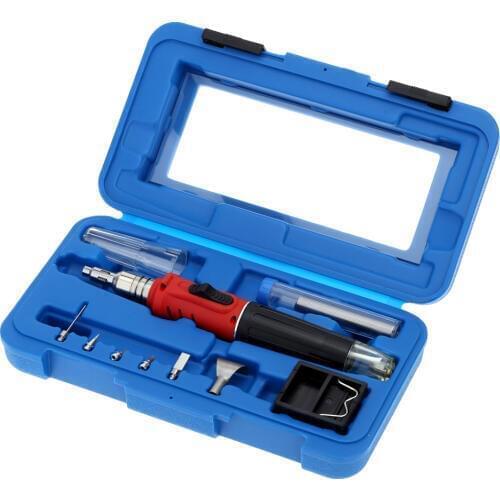 HS-1115K Professional 10 in 1 Soldering Iron Set Butane Gas Soldering Iron 26ml solder tools Welding Kit Torch Welding Equipment