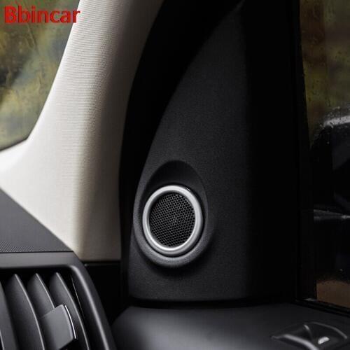 Bbincar Car Interior Front Door Speaker Frame Cover Trim For Land Rover Freelander 2 LR2 2008-2015 Car Styling