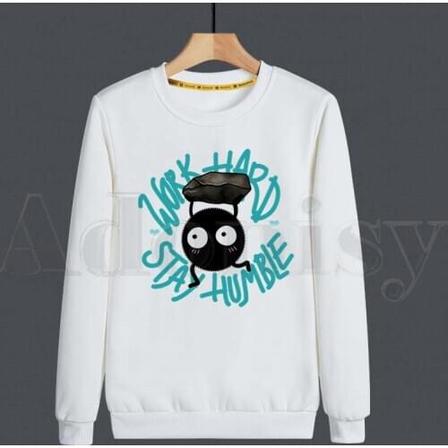 Totoro Studio Ghibli Miyazaki Hayao Spirit Away Hoodies Sweatshirt Print Trend Mens Clothes Hip-Hop Male Crewneck Hoodies Men