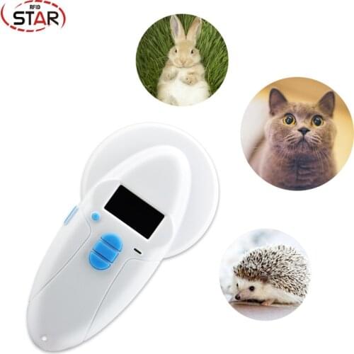 134.2kHz Handheld Animal Reader pet microchip RFID scanner ISO FDX-A/B, EM4102, HDX dog chip reader Pet Supplies with bluetooth