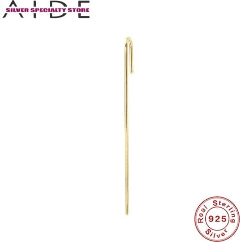 AIDE 925 Sterling Silver Earrings For Women Piercing Earring For Girl Fine Jewelry Hanging Ear Bone Earring Pendientes Aretes