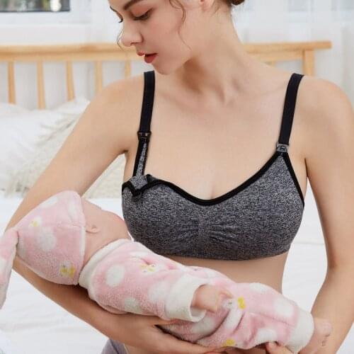 Nursing Bra Breastfeeding Maternity Wire free Bras Push Up Pregnant Underwear Women Tank Top Cross Soutien gorge allaitement
