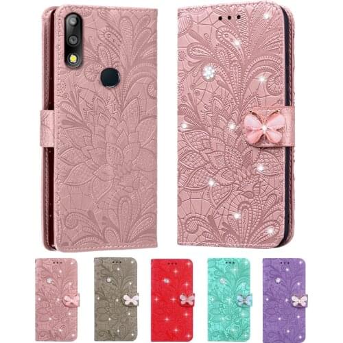 Case For ASUS Zenfone Max Pro Plus M1 M2 ZB631KL ZB633KL ZB601KL ZB602KL ZB570TL Diamond Lace Wallet Card Slot Cover Phone Case