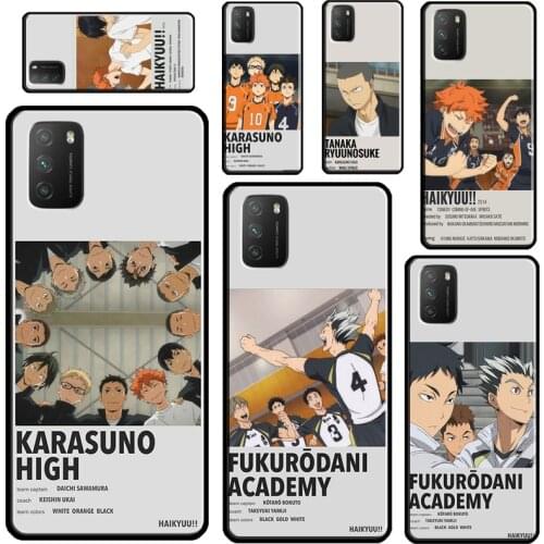 Anime Haikyuu Love Volleyball For POCO X3 Pro M3 F1 F2 F3 Phone Case For Xiaomi Mi 11 Lite 9 10 A3 Mi 11 Ultra 10T Pro