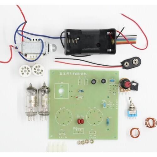 DC two lamp 1A2+2P2 tube radio kit DC two light FM radio diy kit