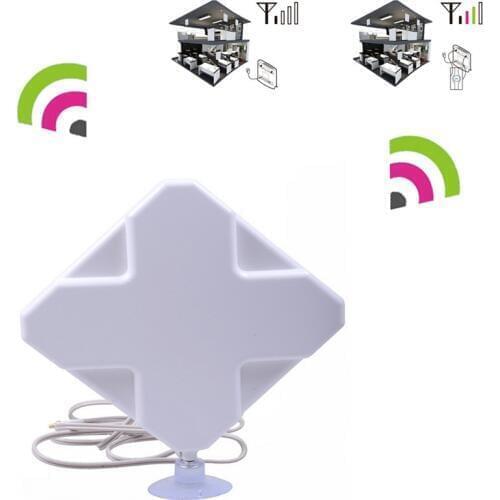 Dual Broadband Signal Amplifier Antenna Booster 35dBi 4G/3G TS9 LTE for HUAWEI E392