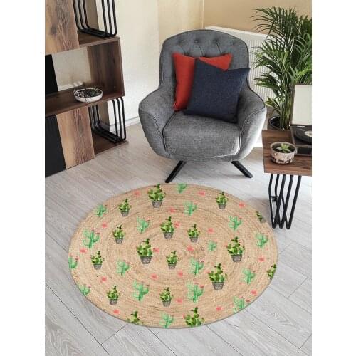 Cactus Bohemian Jute Rug