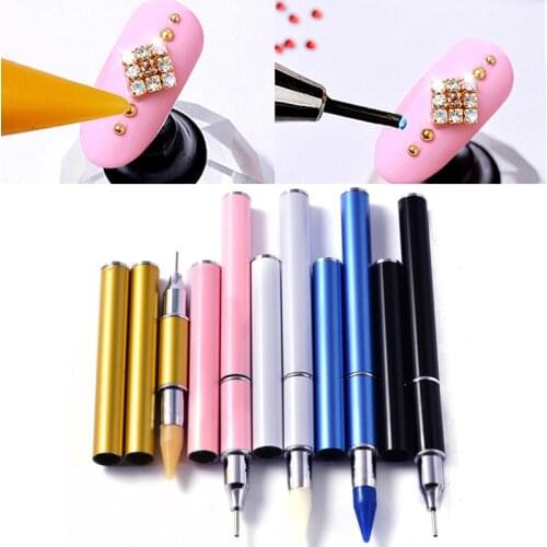 High Quality Crystal Pick Up Pen стразы Flatback Rhinestones Picking Up Tools DIY Beads Studs Picker Clothes Diamond Picker A14
